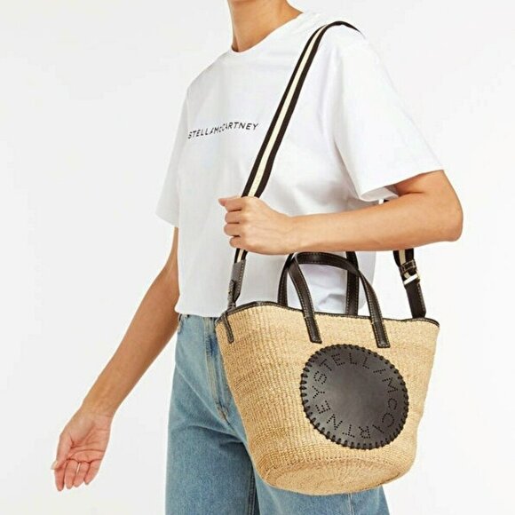 Stella McCartney Women's Black Appliqué-Logo Tote Bag (MSRP $975) - Picture 2 of 11